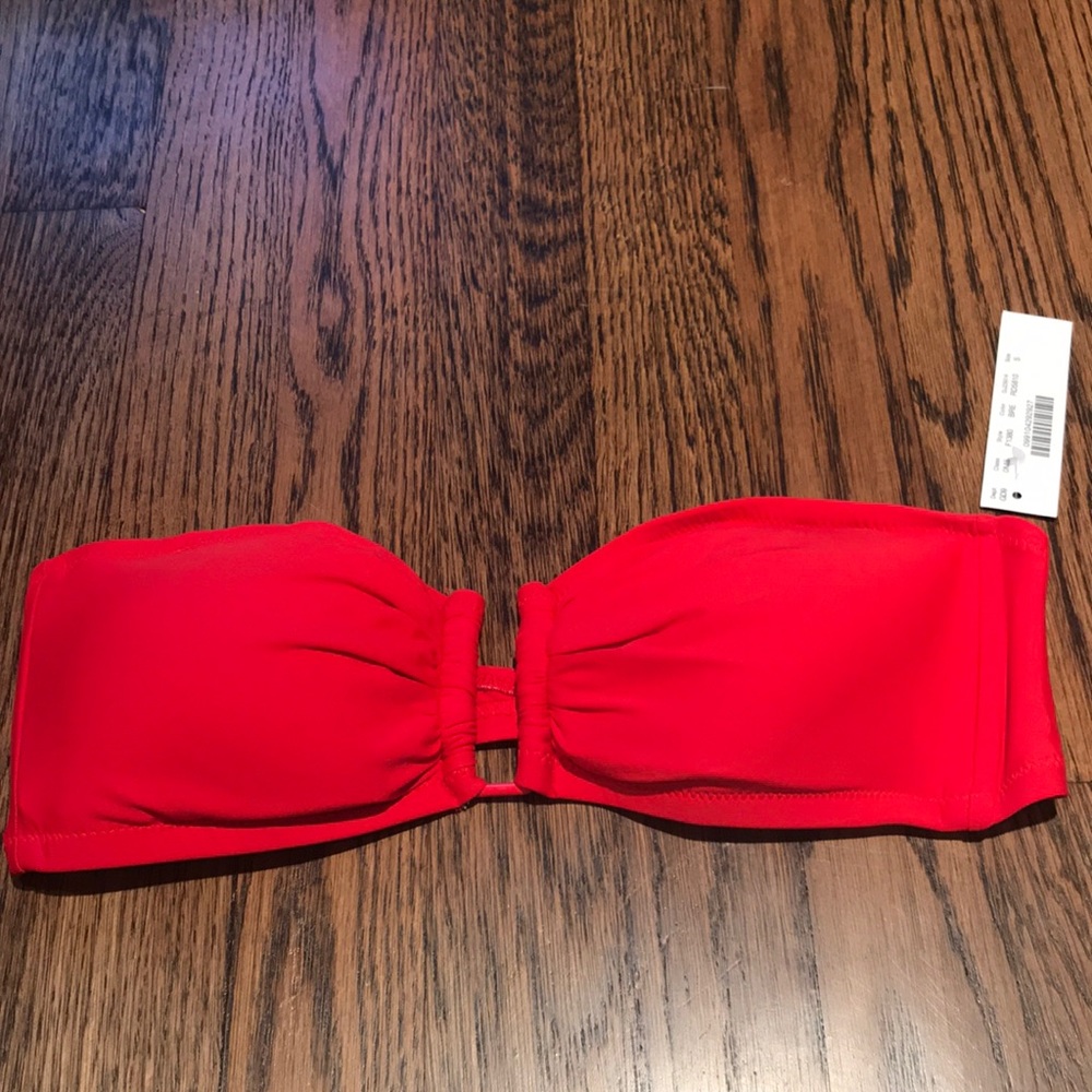 J.Crew NWT red bikini top
